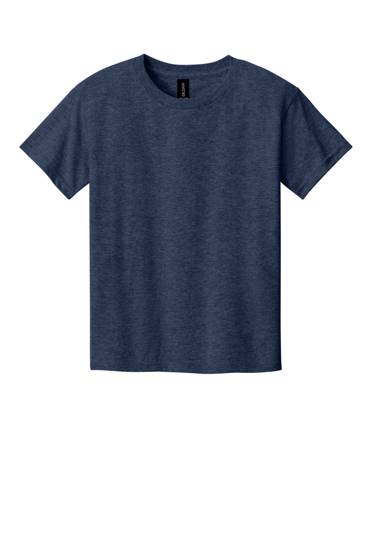 Gildan Youth Light Cotton Tee - Heather Navy