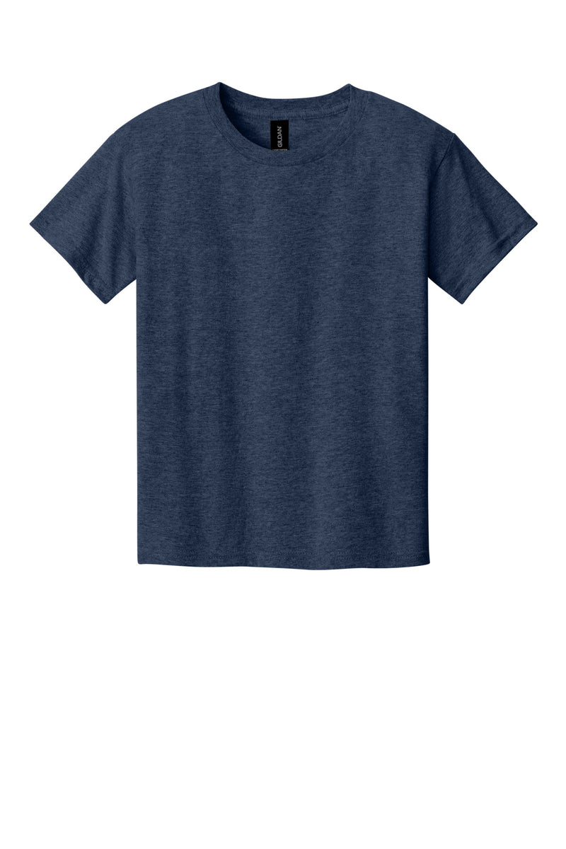 Gildan Youth Light Cotton Tee - Heather Navy