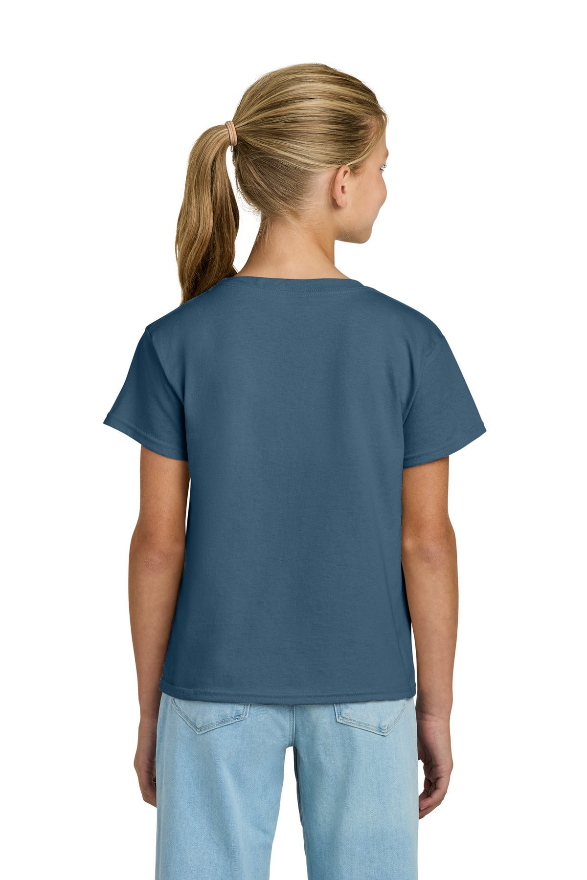 Gildan Youth Light Cotton Tee - Indigo Blue