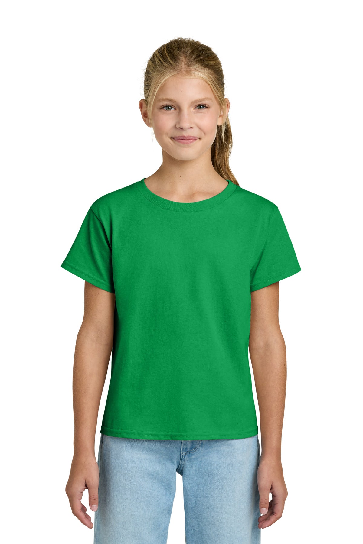 Gildan Youth Light Cotton Tee - Irish Green