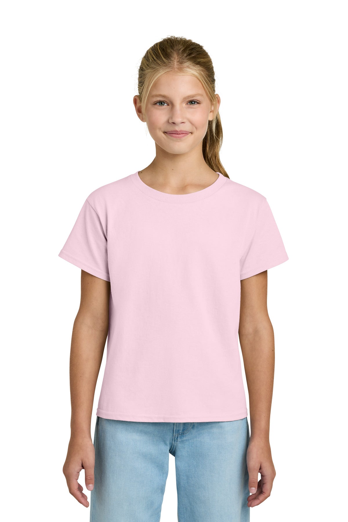 Gildan Youth Light Cotton Tee - Light Pink
