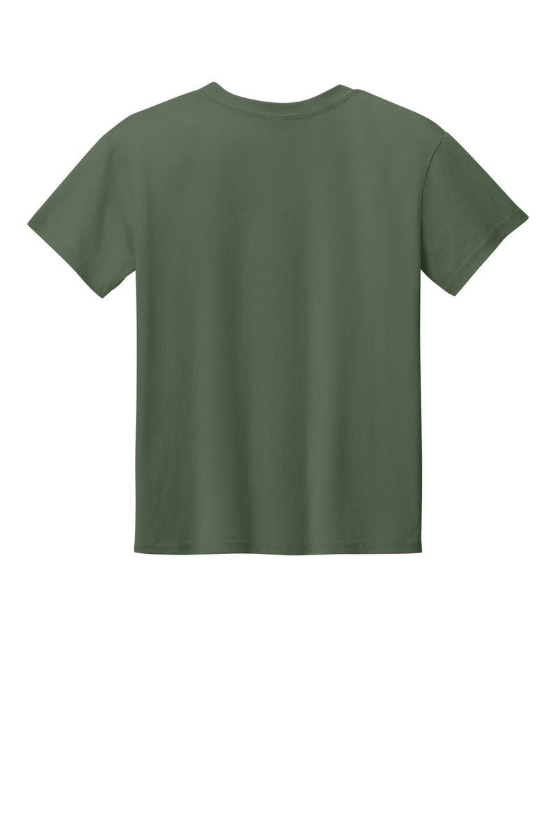 Gildan Youth Light Cotton Tee - Military Green