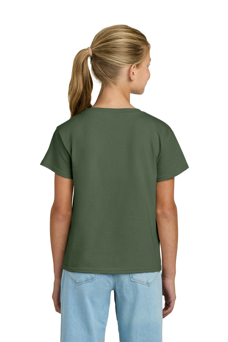 Gildan Youth Light Cotton Tee - Military Green