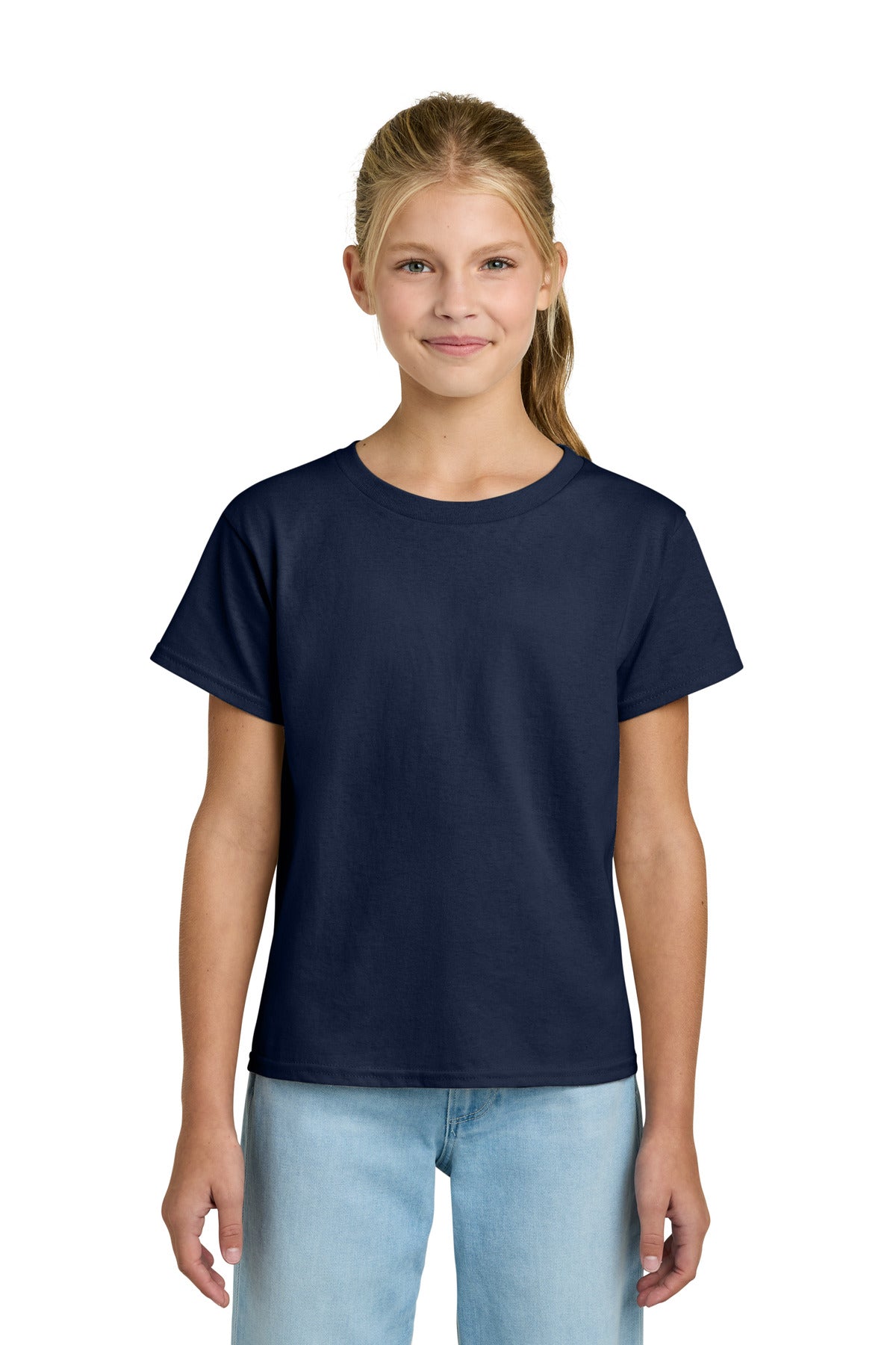 Gildan Youth Light Cotton Tee - Navy