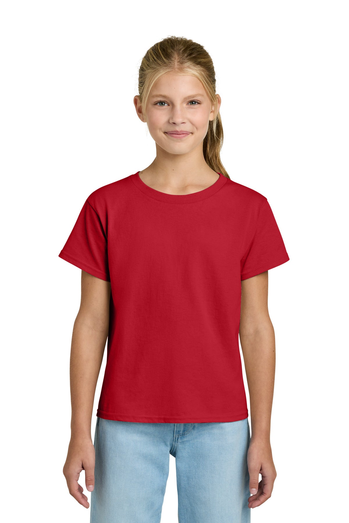 Gildan Youth Light Cotton Tee - Red