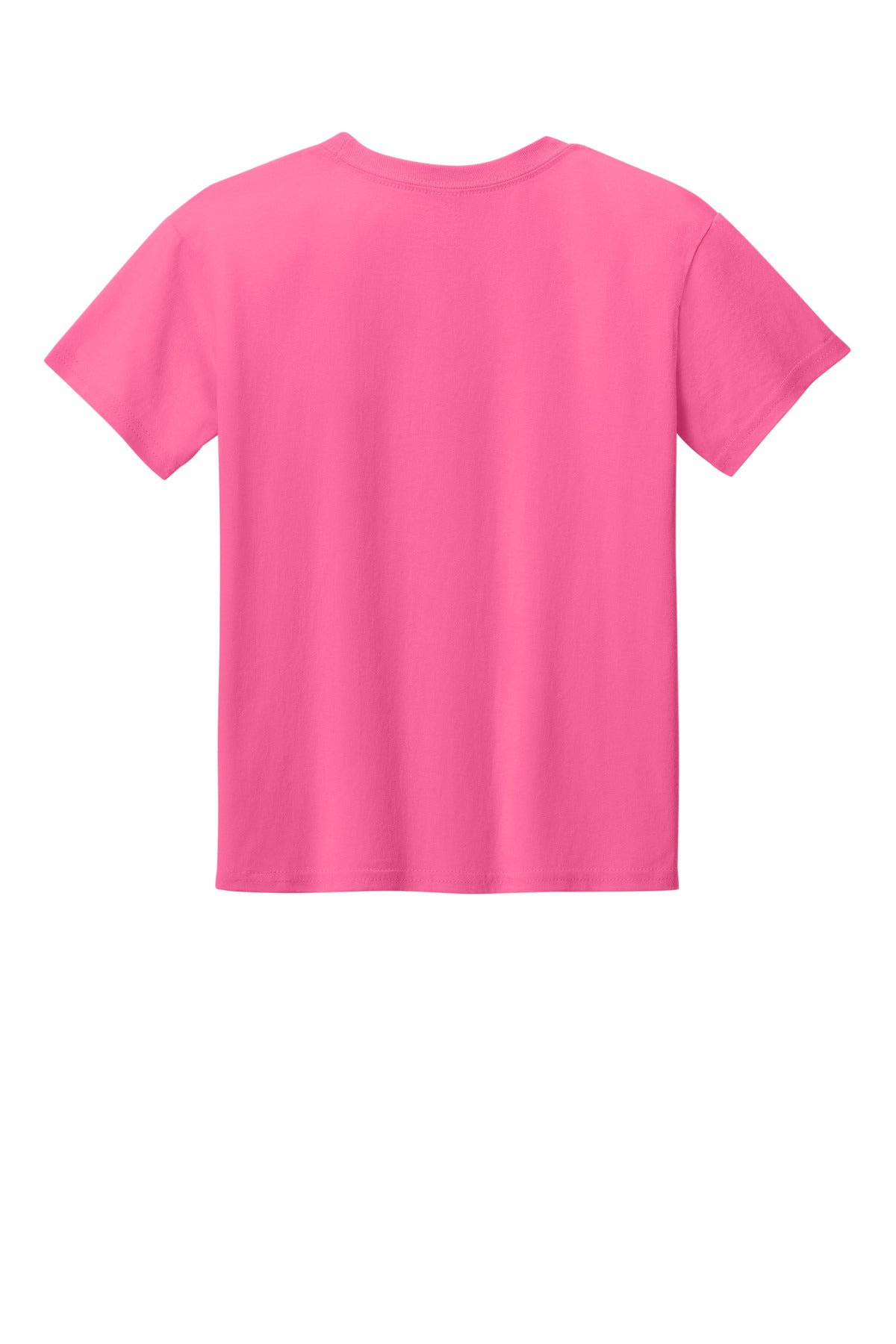 Gildan Youth Light Cotton Tee - Safety Pink