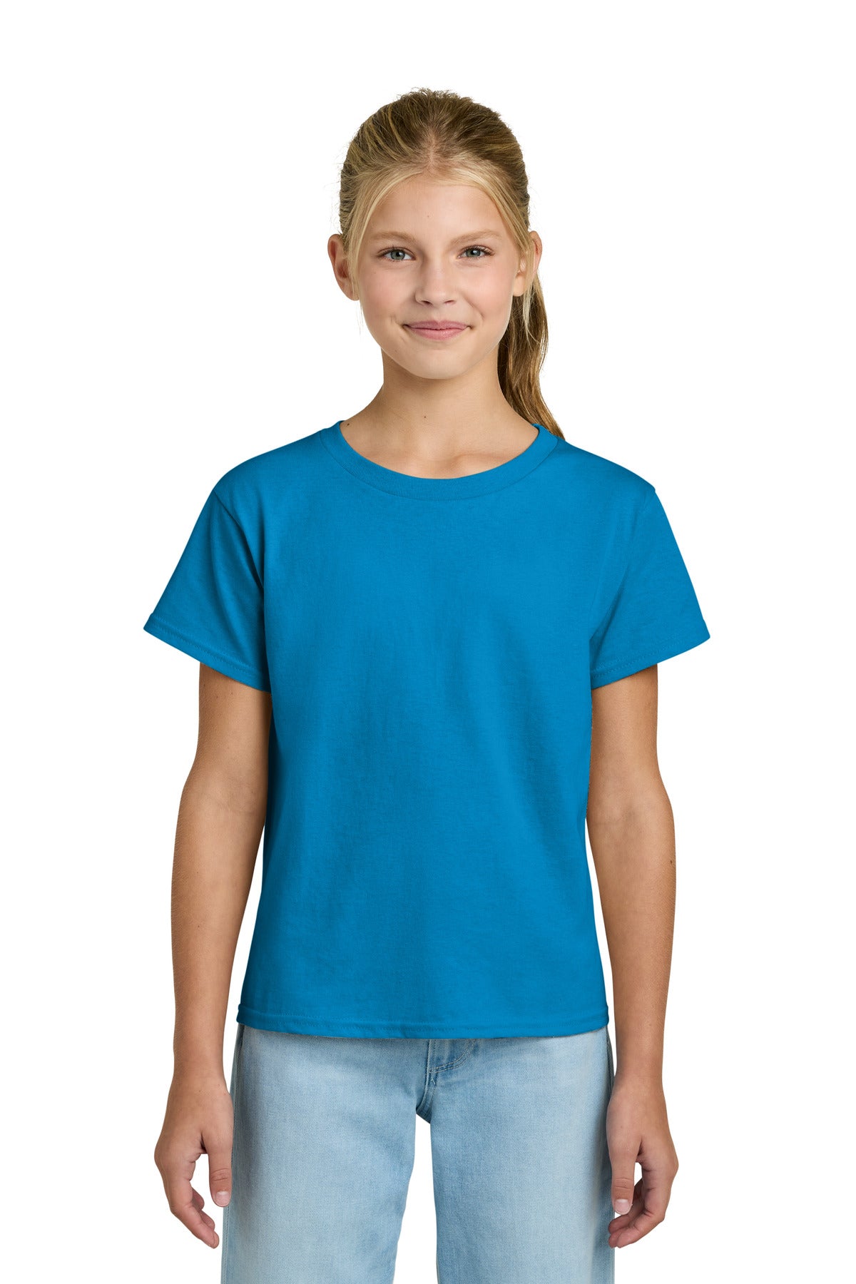 Gildan Youth Light Cotton Tee - Sapphire
