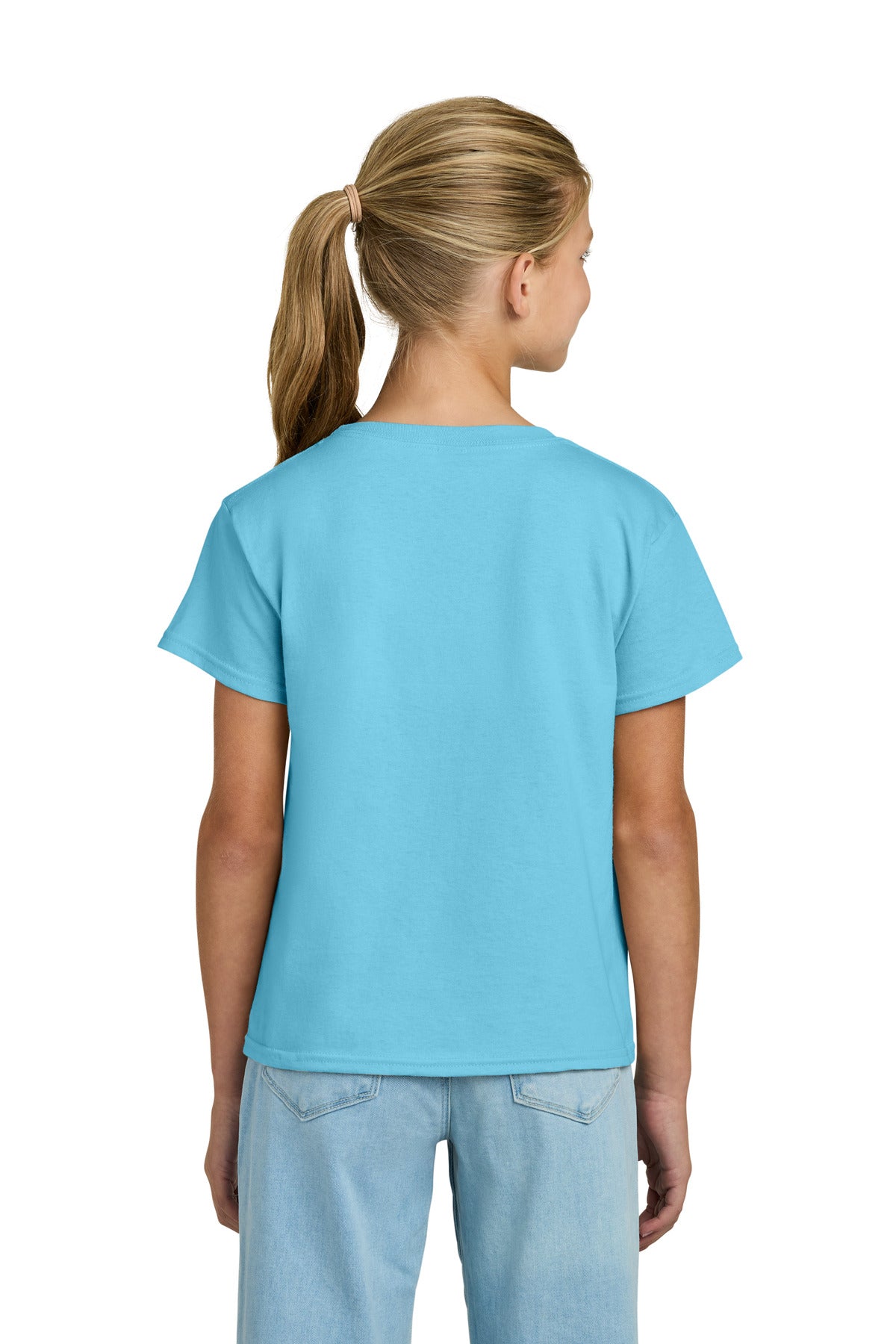 Gildan Youth Light Cotton Tee - Sky