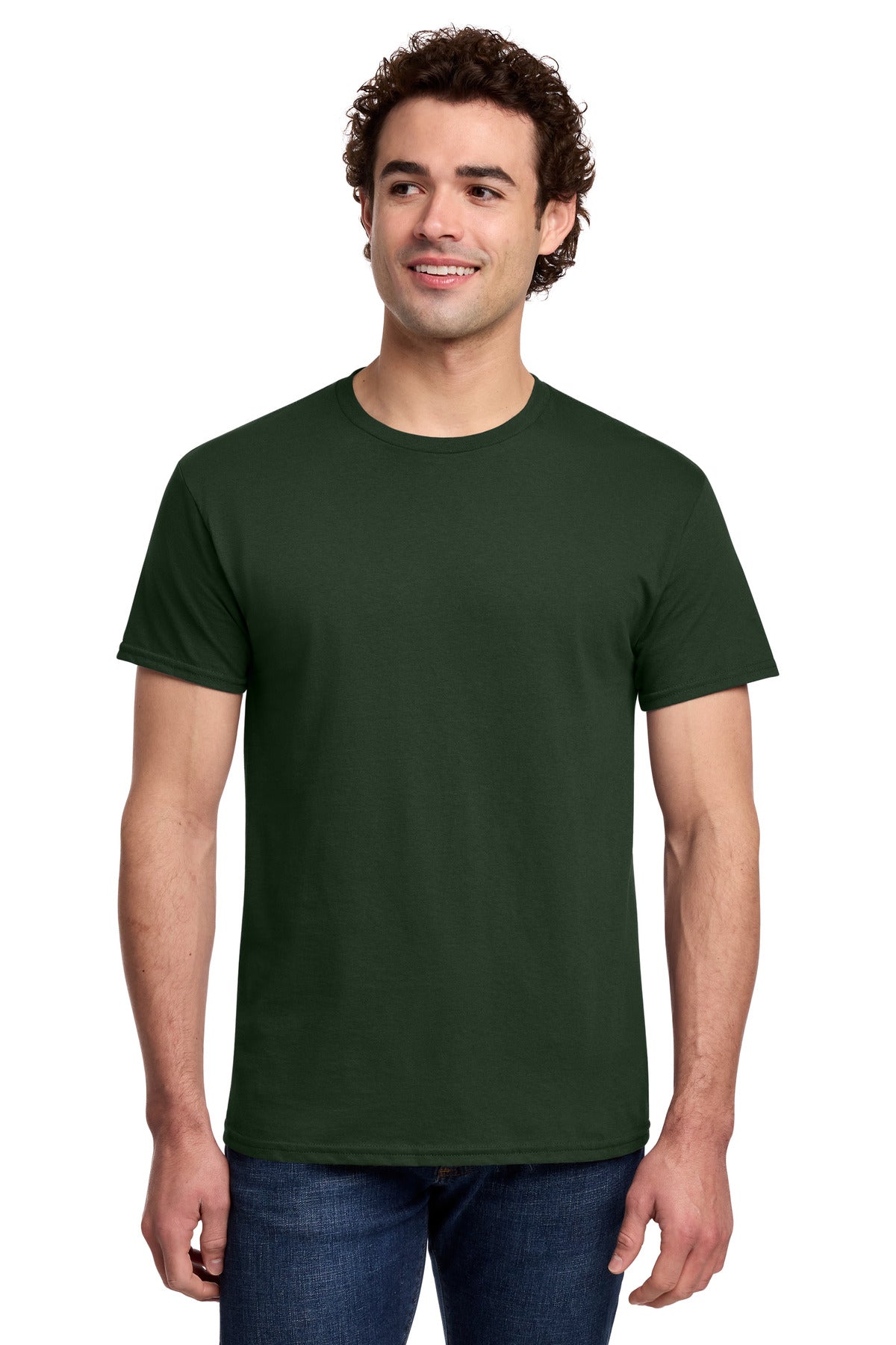 Gildan Light Cotton Tee - Forest Green