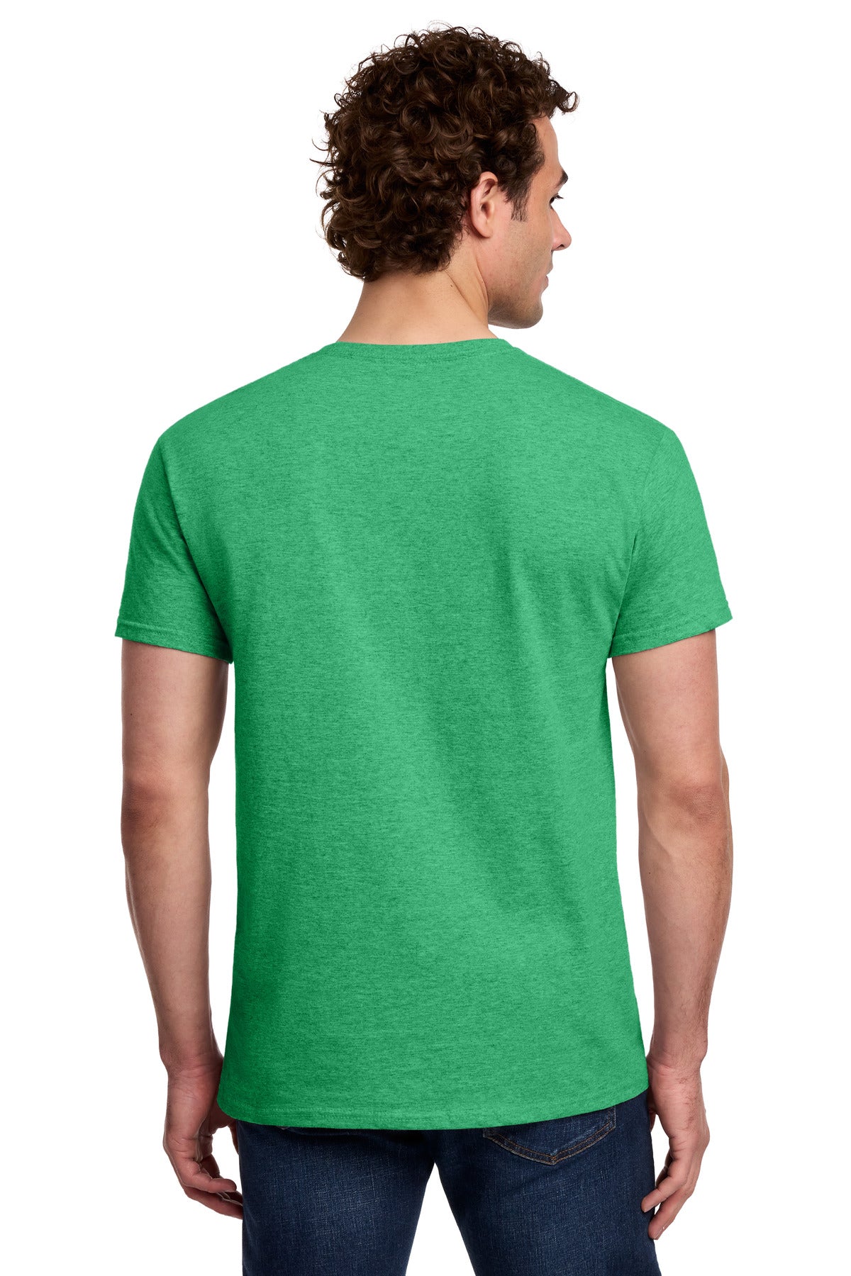 Gildan Light Cotton Tee - Heather Irish Green