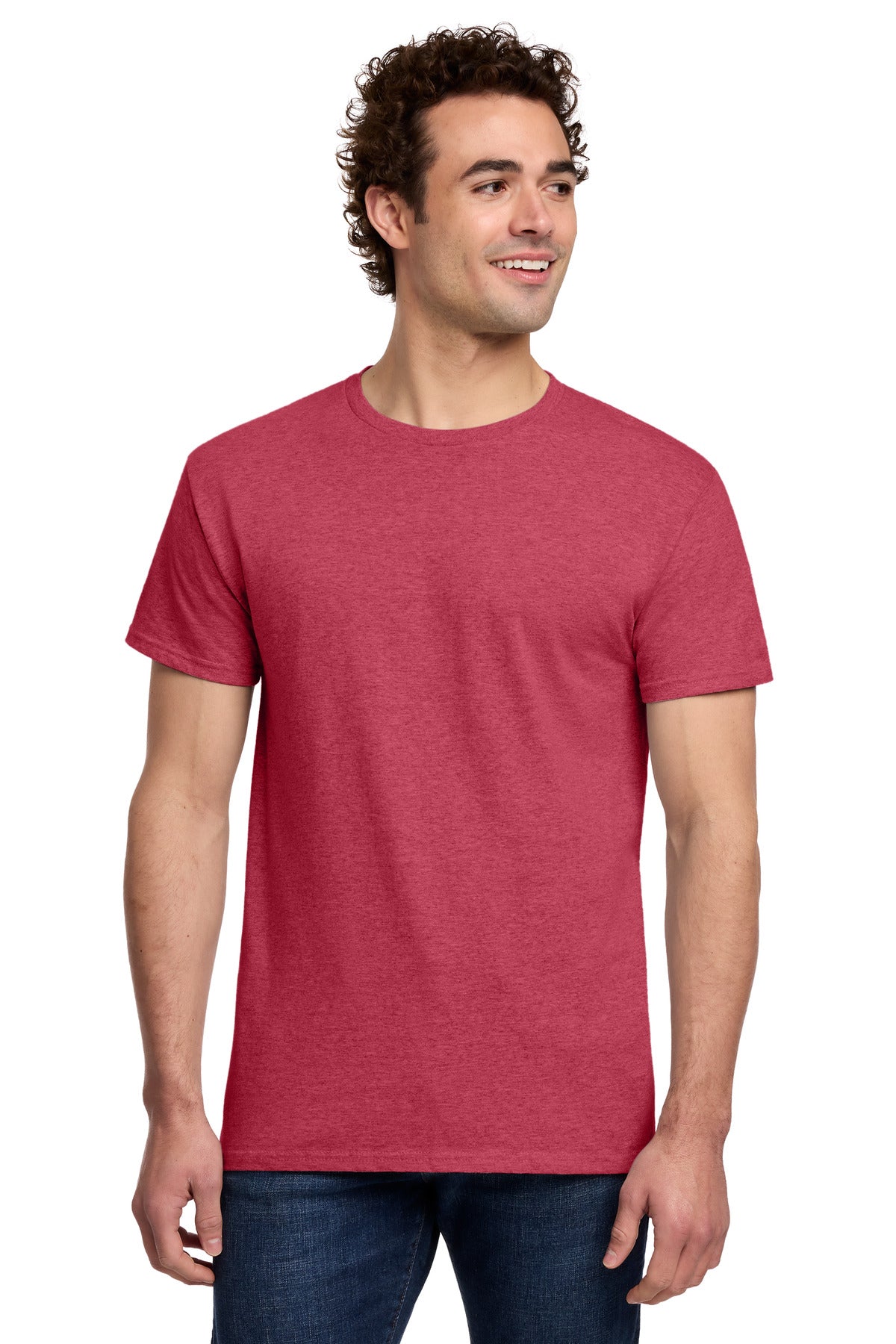 Gildan Light Cotton Tee - Heather Red