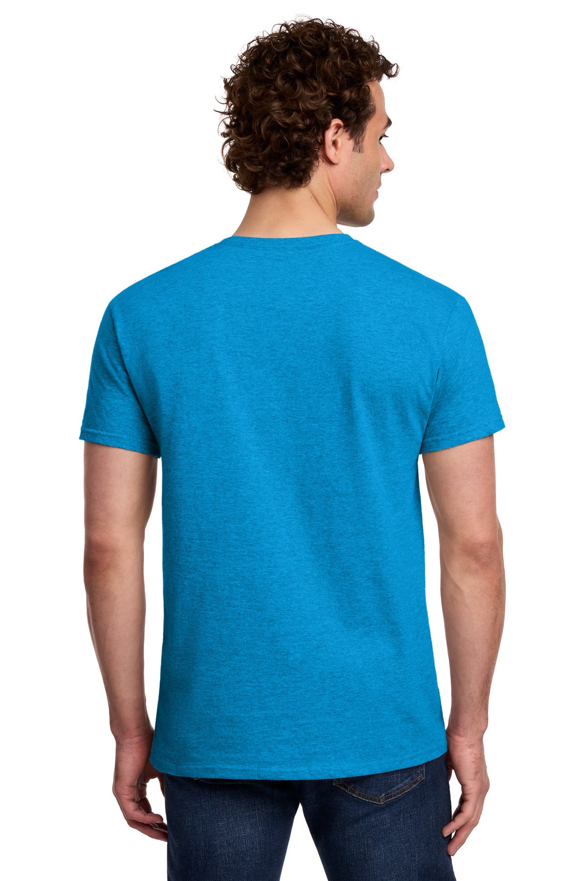 Gildan Light Cotton Tee - Heather Sapphire