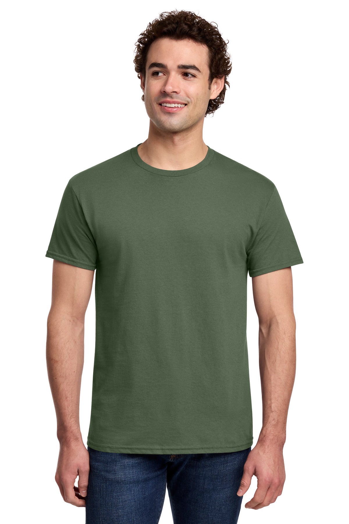 Gildan Light Cotton Tee - Military Green