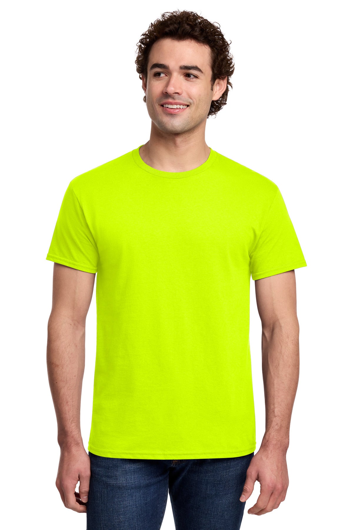 Gildan Light Cotton Tee - Safety Green
