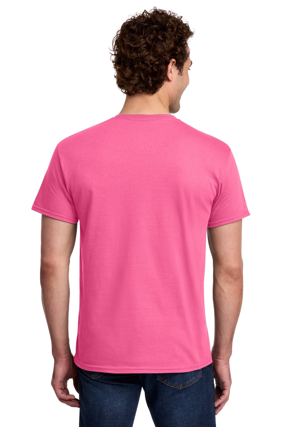 Gildan Light Cotton Tee - Safety Pink