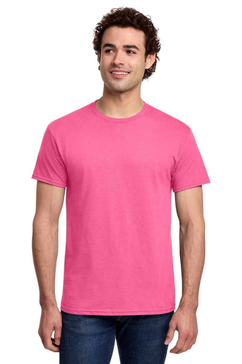 Gildan Light Cotton Tee - Safety Pink
