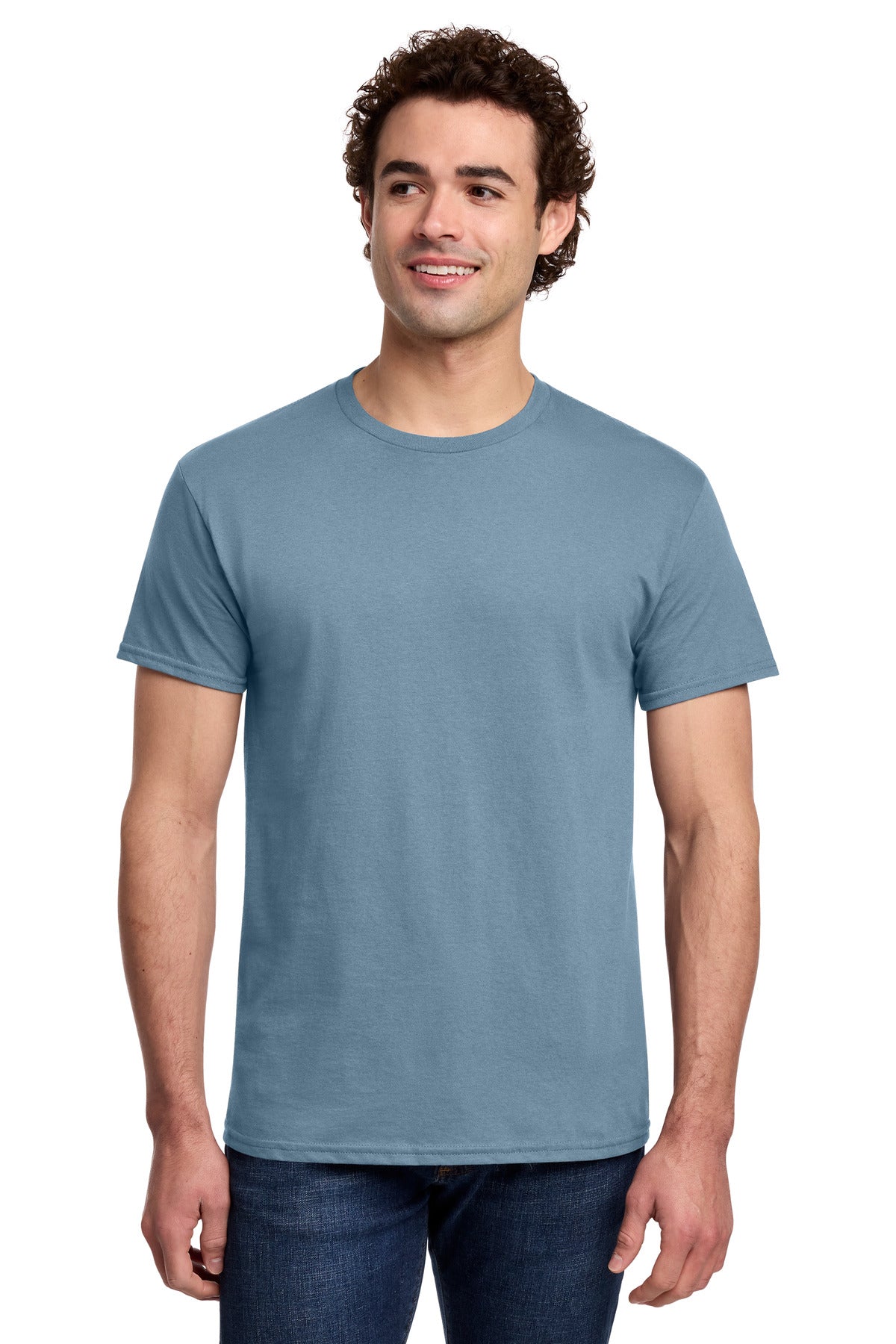 Gildan Light Cotton Tee - Stone Blue