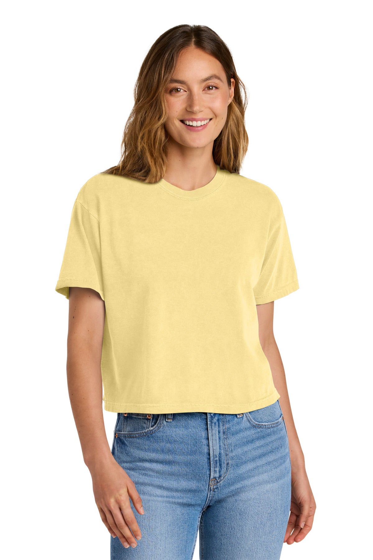 Comfort Colors Women's Heavyweight Boxy Tee - Butter