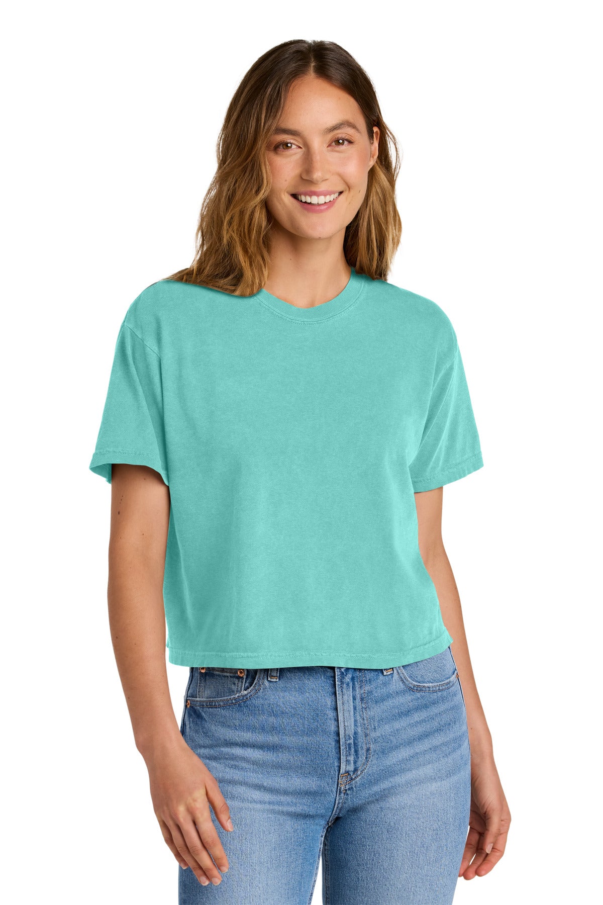 Comfort Colors Women's Heavyweight Boxy Tee - Chalky Mint