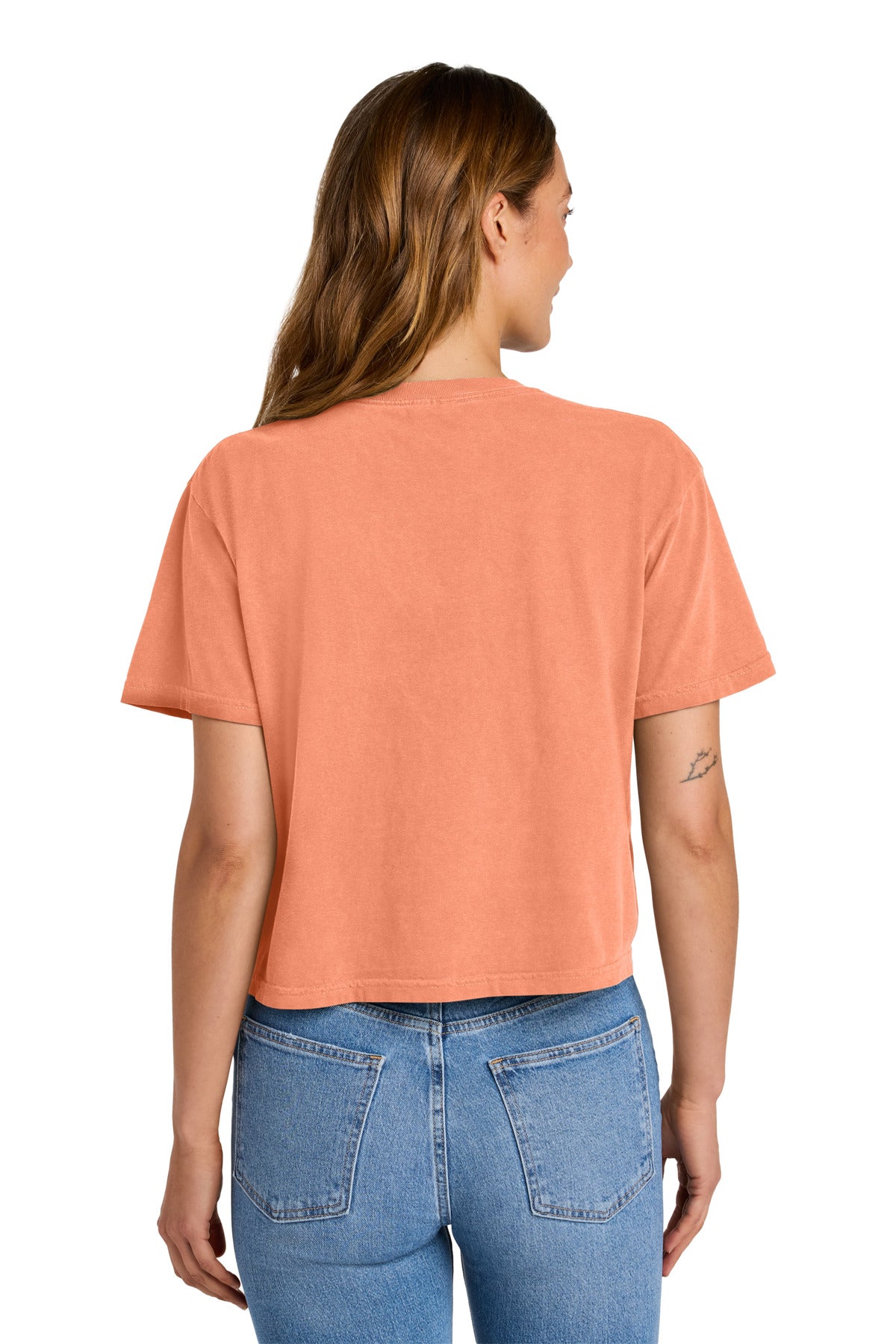 Comfort Colors Women's Heavyweight Boxy Tee - Neon Cantaloupe