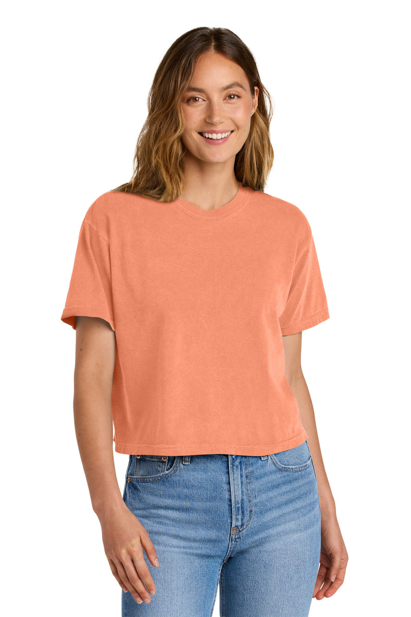 Comfort Colors Women's Heavyweight Boxy Tee - Neon Cantaloupe