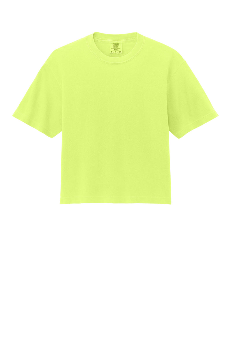 Comfort Colors Women's Heavyweight Boxy Tee - Neon Lemon