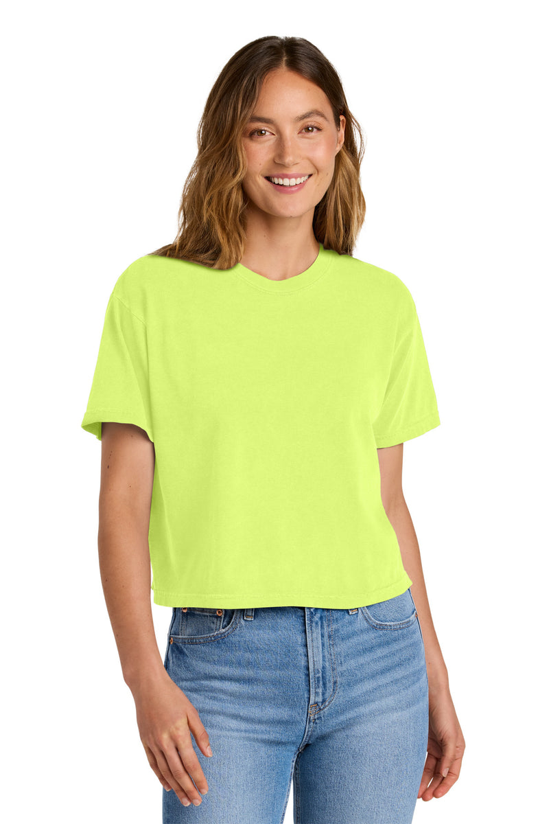 Comfort Colors Women's Heavyweight Boxy Tee - Neon Lemon