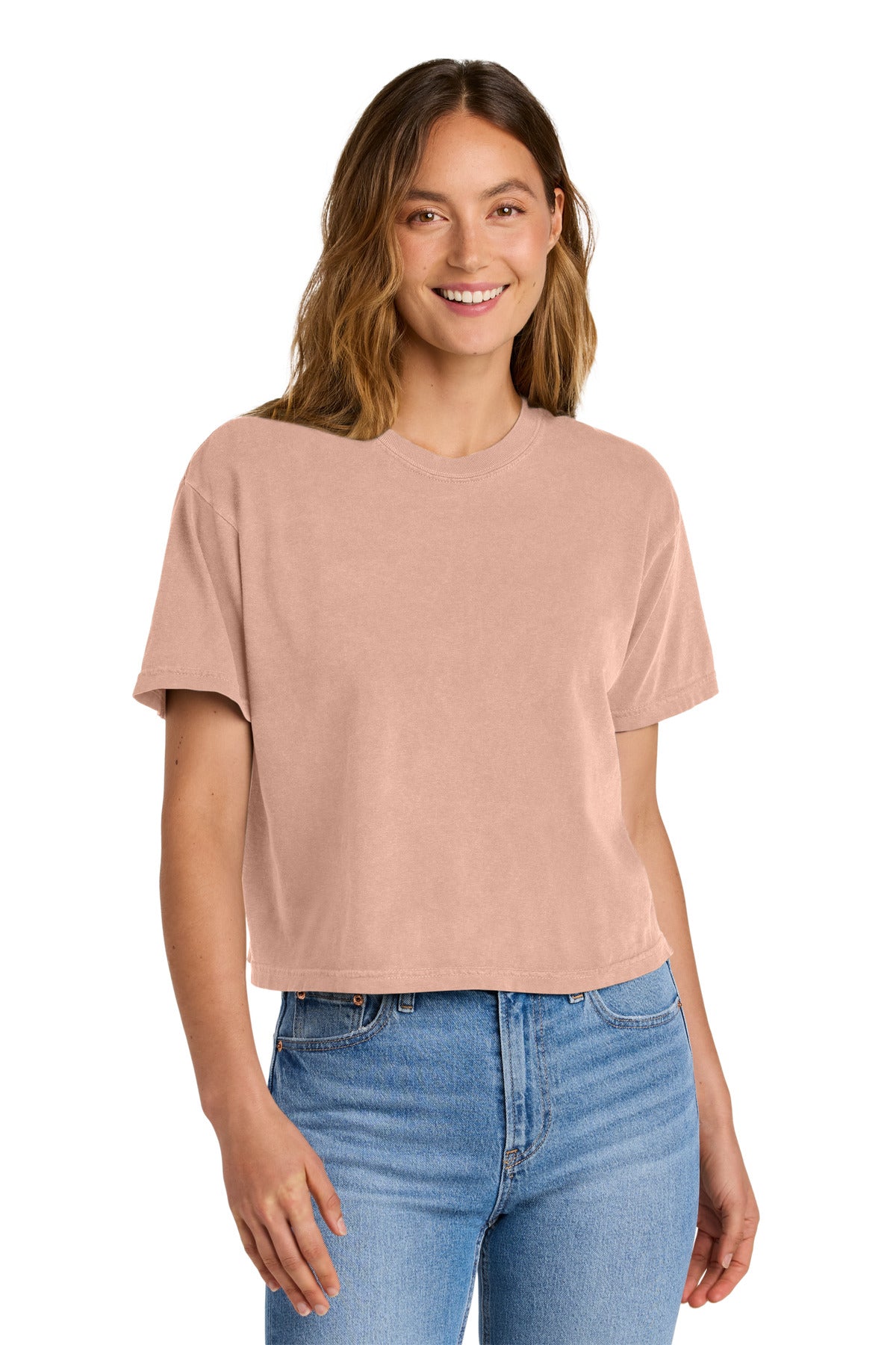 Comfort Colors Women's Heavyweight Boxy Tee - Peachy
