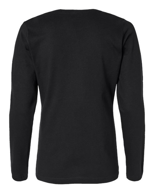 Women's Long Sleeve Premium Jersey Tee - Black