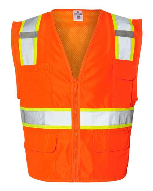 Unisex Ultra-Cool™ Solid Front Vest with Mesh Back - Orange