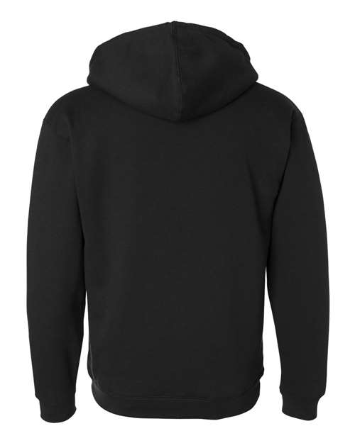 Men's Sherpa-Lined Full-Zip Hooded Sweatshirt - Black/ Natural