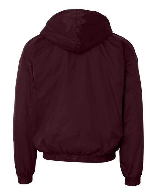 Unisex Fleece Lined Hooded Jacket - Maroon