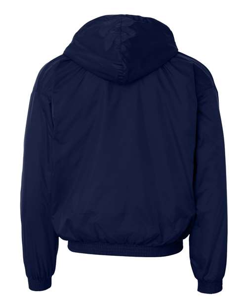 Unisex Fleece Lined Hooded Jacket - Navy