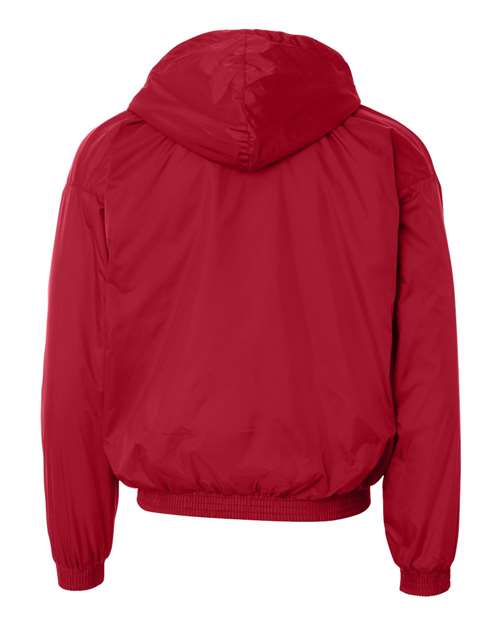 Unisex Fleece Lined Hooded Jacket - Red
