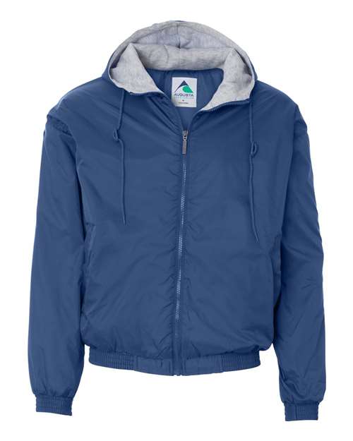 Unisex Fleece Lined Hooded Jacket - Royal