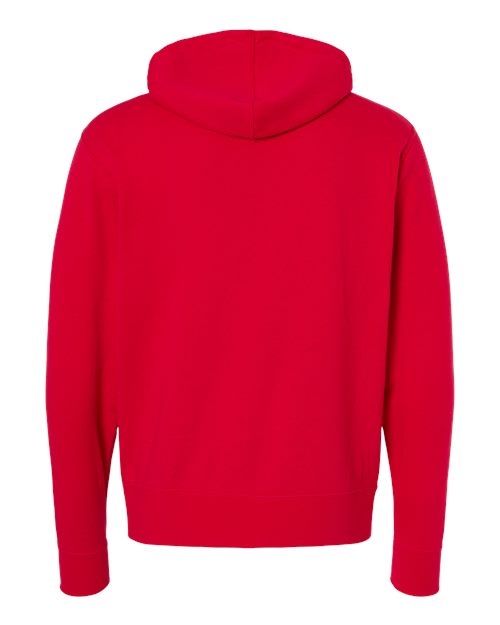 Unisex Lightweight Full-Zip Hooded Sweatshirt - Red