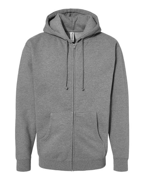 Unisex Heavyweight Full-Zip Hooded Sweatshirt - Gunmetal Heather