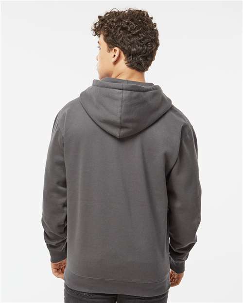 Unisex Heavyweight Full-Zip Hooded Sweatshirt - Solid Charcoal