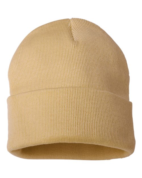12" Solid Cuffed Beanie - Camel