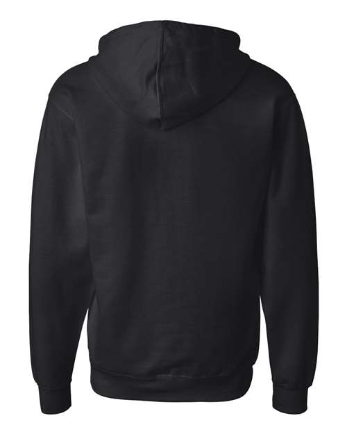 Unisex Midweight Full-Zip Hooded Sweatshirt - Black