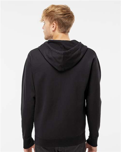 Unisex Midweight Full-Zip Hooded Sweatshirt - Black