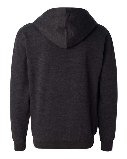 Unisex Midweight Full-Zip Hooded Sweatshirt - Charcoal Heather