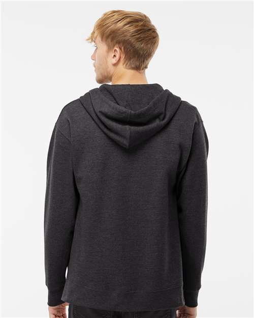 Unisex Midweight Full-Zip Hooded Sweatshirt - Charcoal Heather
