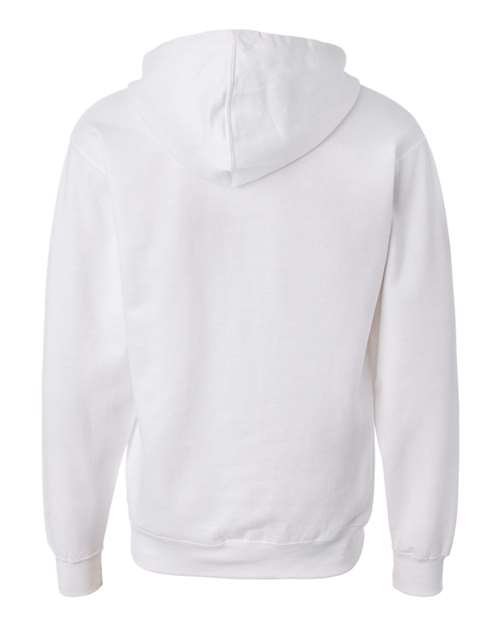 Unisex Midweight Full-Zip Hooded Sweatshirt - White