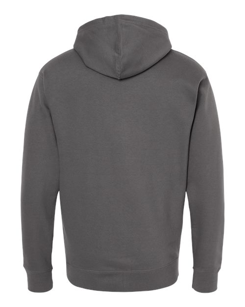 Unisex Midweight Full-Zip Hooded Sweatshirt - Charcoal