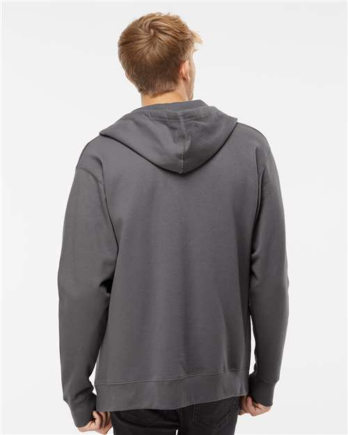 Unisex Midweight Full-Zip Hooded Sweatshirt - Charcoal
