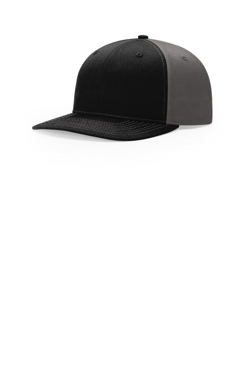 Richardson Solid Twill Trucker - Black/ Charcoal