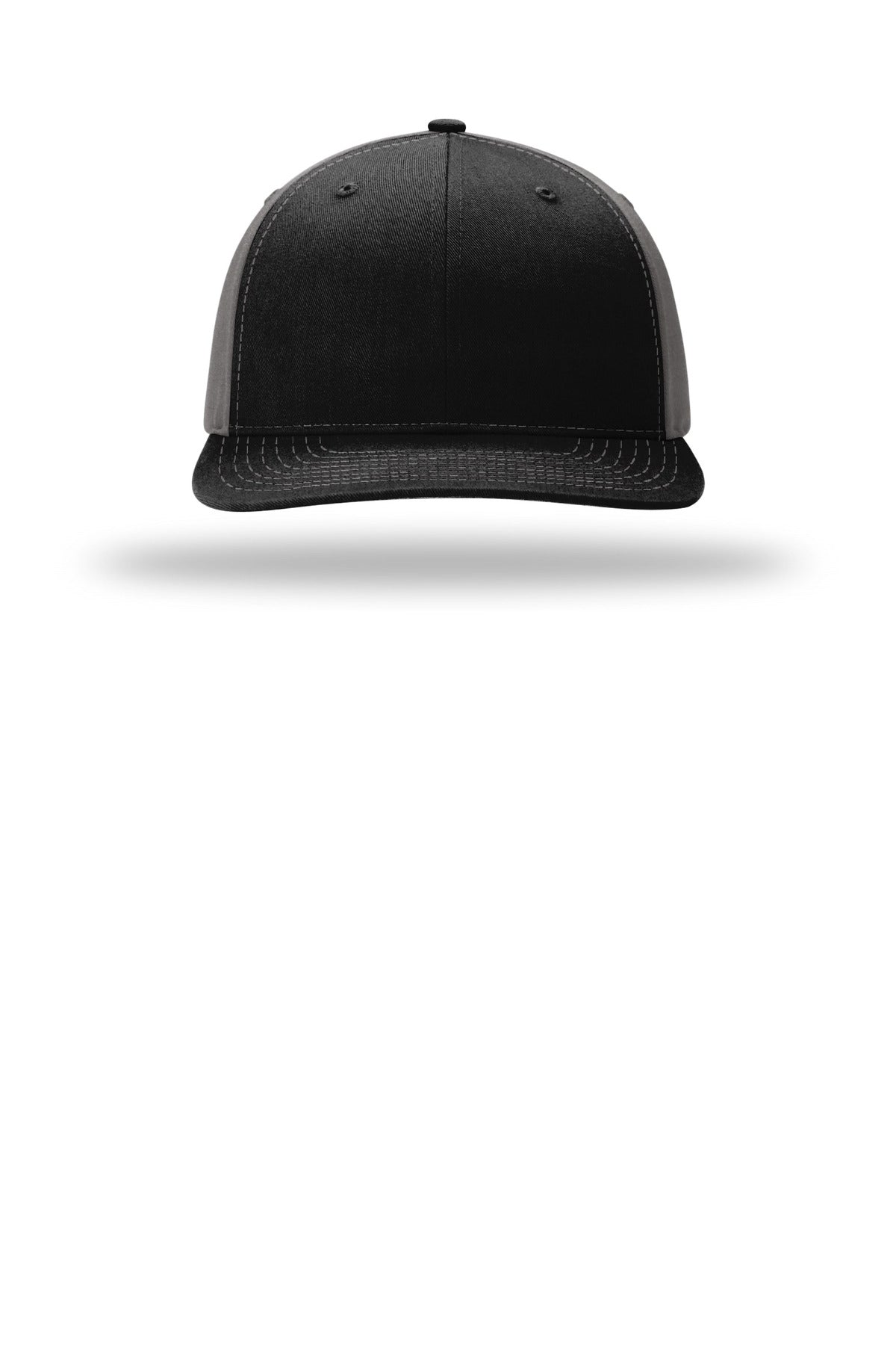 Richardson Solid Twill Trucker - Black/ Charcoal