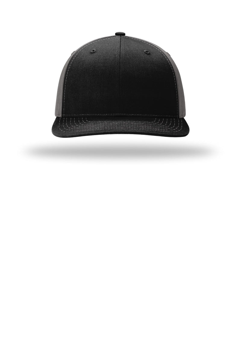 Richardson Solid Twill Trucker - Black/ Charcoal