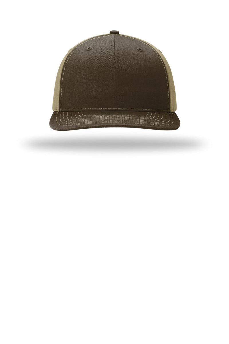Richardson Solid Twill Trucker - Brown/ Khaki